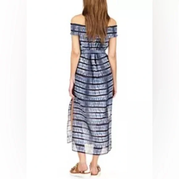 Michael Kors Shibori Striped Blue Maxi Dress - Picture 4 of 4